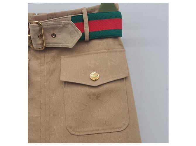 Gucci Gonna in jacquard con cintura inutilizzata Arancione - vista 6