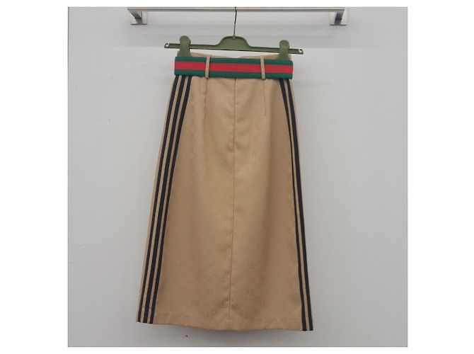 Gucci Gonna in jacquard con cintura inutilizzata Arancione - vista 8