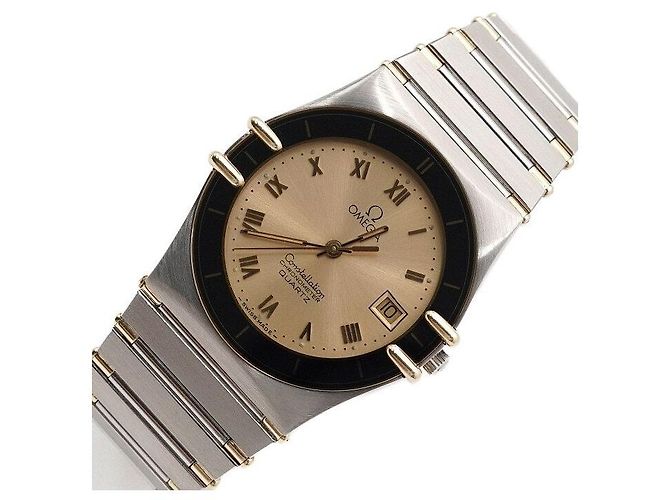 Omega Reloj de Cuarzo Unisex Vintage Constellation Manhattan Chronometer Dorado - vista 2