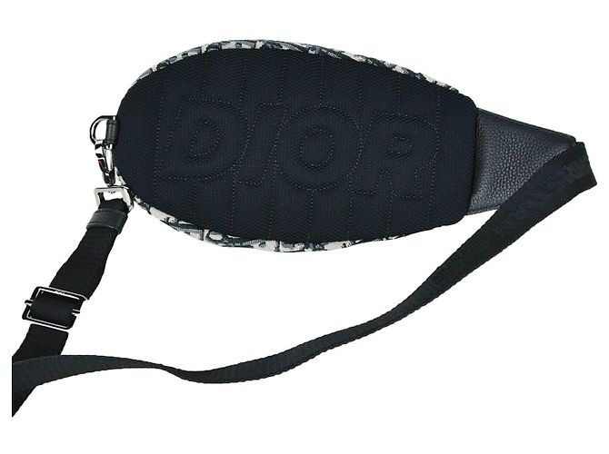 Dior Borsa crossbody slingback Oblique Scarab - vista 3