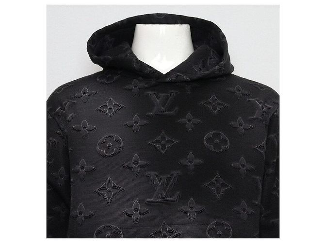Louis Vuitton Kapuzen-T-Shirt für Herren Monogram Black Collection Schwarz - Ansicht 2
