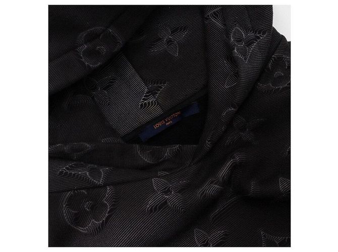 Louis Vuitton Kapuzen-T-Shirt für Herren Monogram Black Collection Schwarz - Ansicht 5