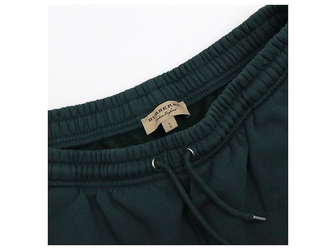 Burberry Pantalones Jogger para Hombre Walport Bordados en Algodón Verde - vista 5