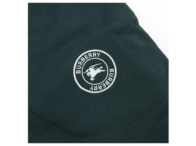 Burberry Pantalones Jogger para Hombre Walport Bordados en Algodón Verde - vista 6