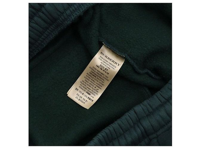 Burberry Pantalones Jogger para Hombre Walport Bordados en Algodón Verde - vista 7