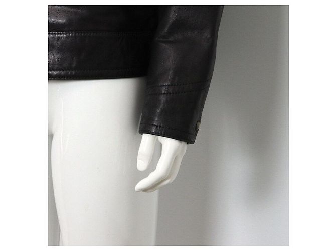 Hugo Boss Giacca in pelle nera da uomo Nero - vista 3
