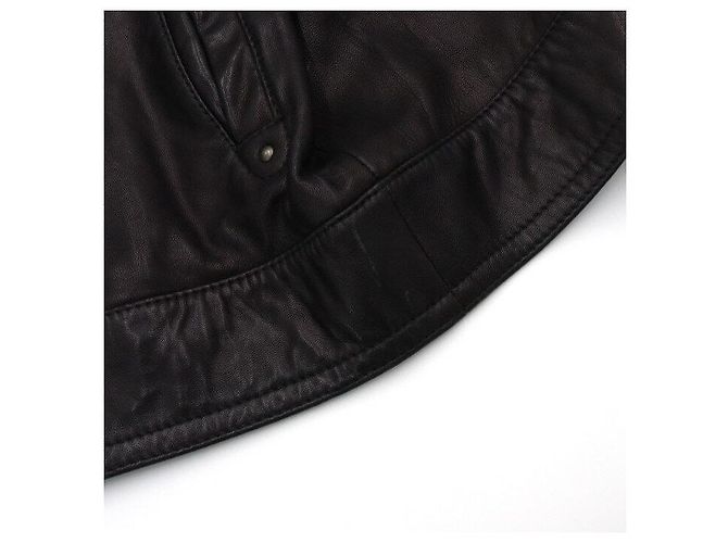 Hugo Boss Giacca in pelle nera da uomo Nero - vista 7