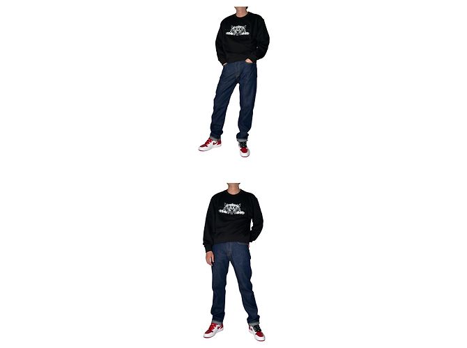 Kenzo Sudadera clásica de algodón Happy Tiger Multicolor - vista 3
