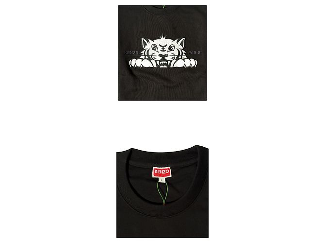 Kenzo Sudadera clásica de algodón Happy Tiger Multicolor - vista 5