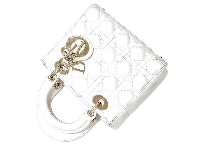 Dior Christian Ladybag Small Bianco - vista 2