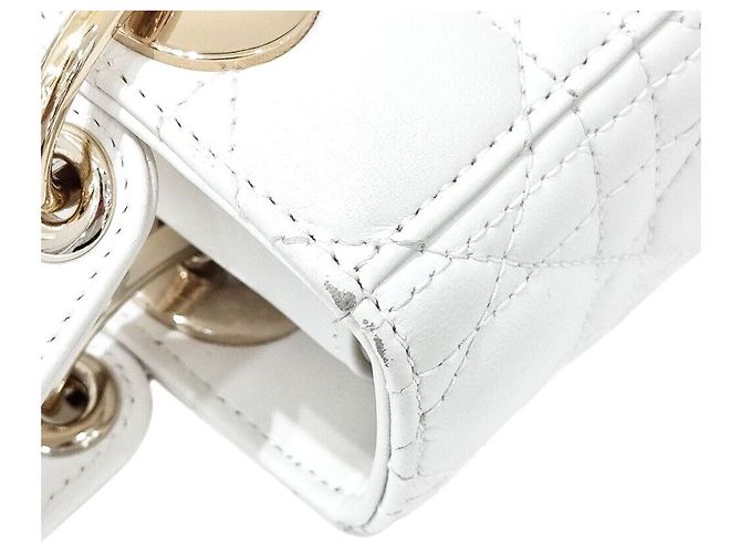 Dior Christian Ladybag Small Bianco - vista 3