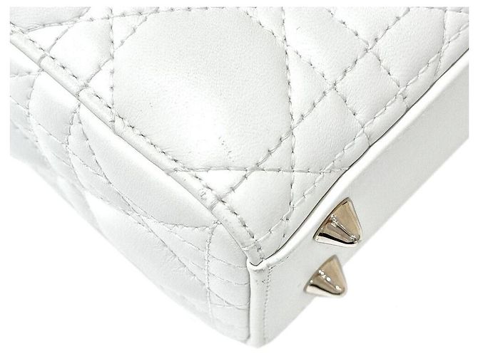 Dior Christian Ladybag Small Bianco - vista 4