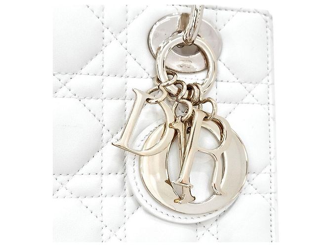 Dior Christian Ladybag Small Bianco - vista 5