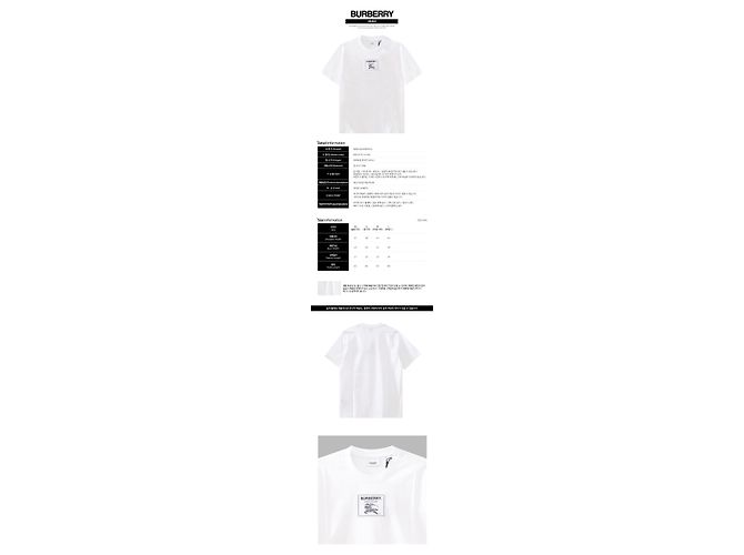 Burberry Camiseta de algodón Prosum para mujer Blanco Plata - vista 2