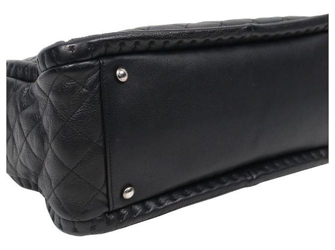 Chanel Borsa a tracolla nera con grande catena CC Nero - vista 9