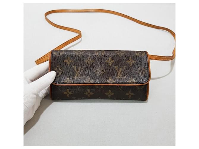 Louis Vuitton Monogram Pochette Twin PM Marrone - vista 2