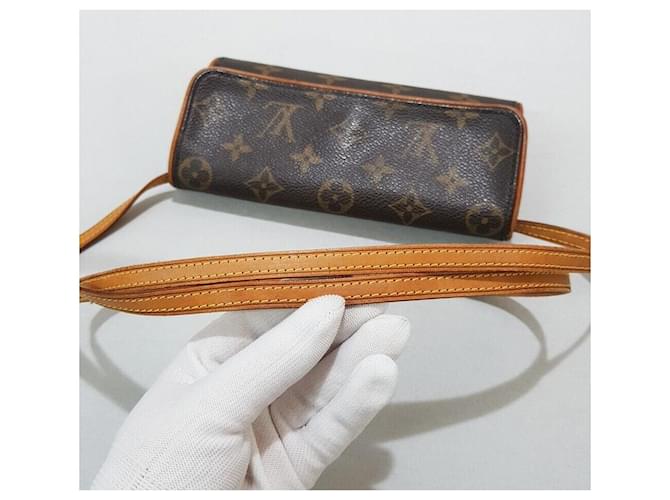Louis Vuitton Monogram Pochette Twin PM Marrone - vista 5