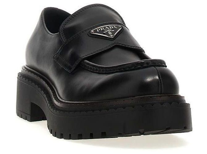 Prada Mocassins avec logo triangle émaillé - vue 5