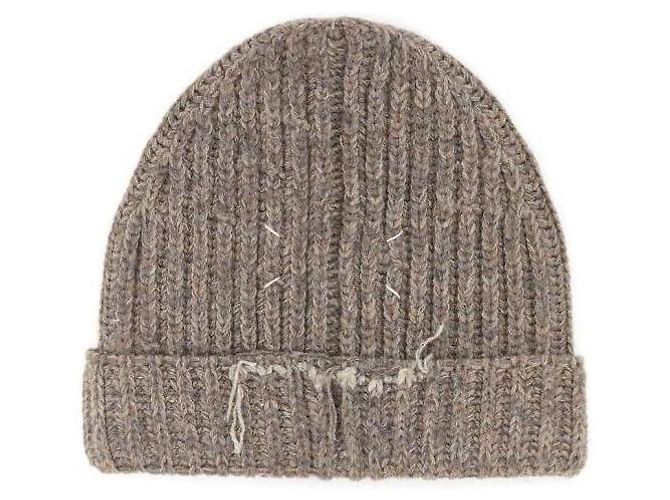 Maison Martin Margiela Wool Blend Beanie Brown - view 5