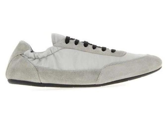 Prada Baskets Collapsing en Re-Nylon et Daim - vue 4