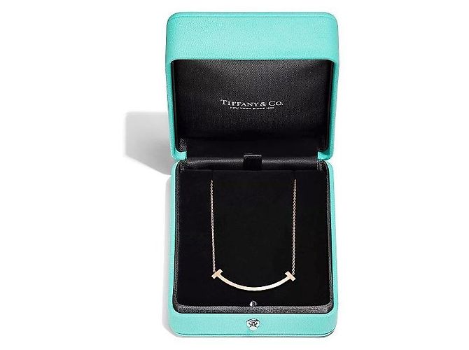 Tiffany & Co Pendente Smile Medium Oro Rosa Arancione - vista 11