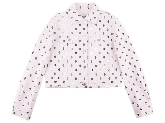 Hermès Giacca in denim Chaine d'Ancre da donna Bianco - vista 11