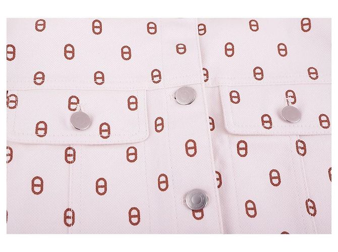 Hermès Giacca in denim Chaine d'Ancre da donna Bianco - vista 14