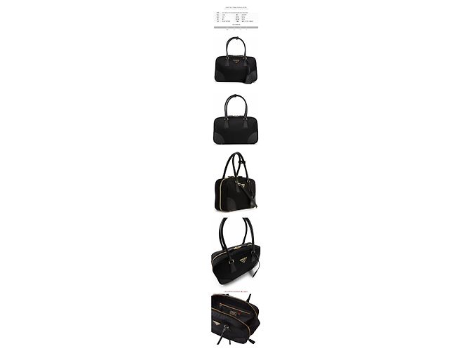 Tote Prada Borsa a tracolla Lina Nylon Re-edition Medium Nera Nero - vista 2