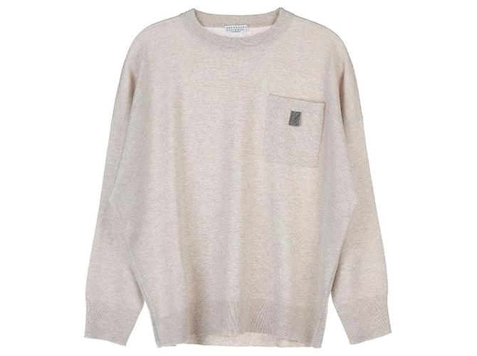 Brunello Cucinelli Kaschmir-Strickware für Damen Weiß - Ansicht 9