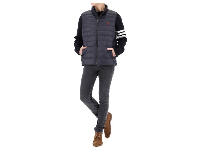 Ralph Lauren Red Pony bestickte Steppweste Schwarz - Ansicht 10