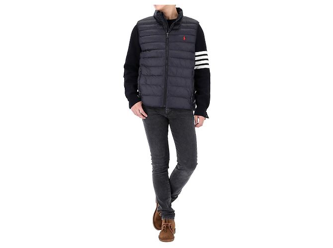 Ralph Lauren Red Pony bestickte Steppweste Schwarz - Ansicht 11