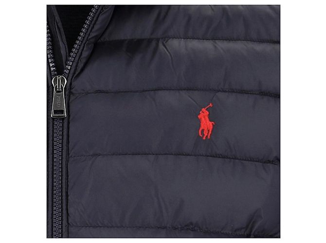 Ralph Lauren Red Pony bestickte Steppweste Schwarz - Ansicht 8