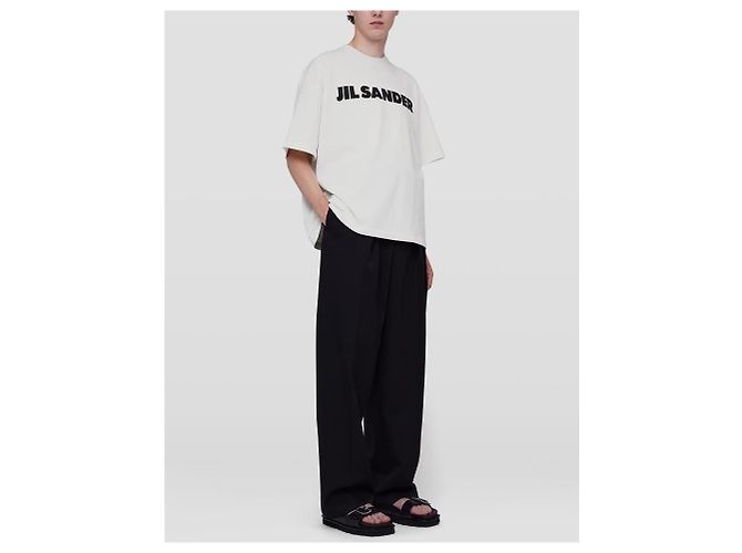 T-shirt con logo Jil Sander Argentata Argento - vista 10