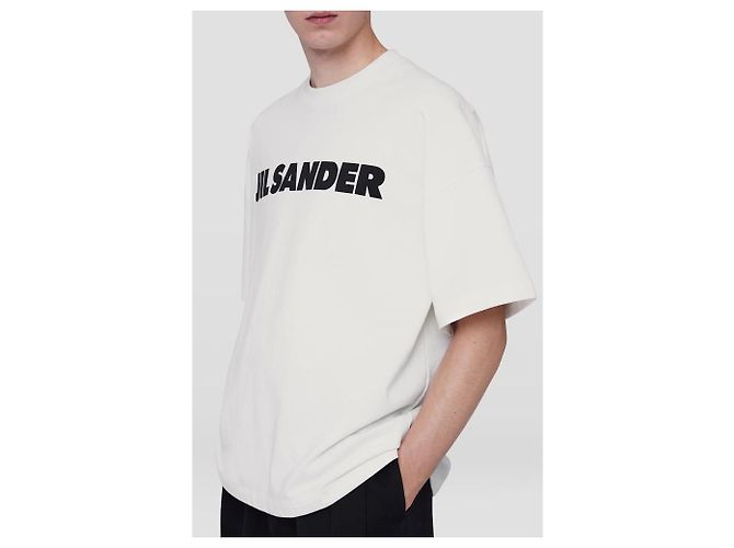 T-shirt con logo Jil Sander Argentata Argento - vista 13