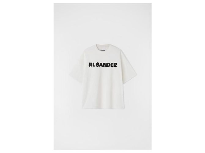 T-shirt con logo Jil Sander Argentata Argento - vista 14
