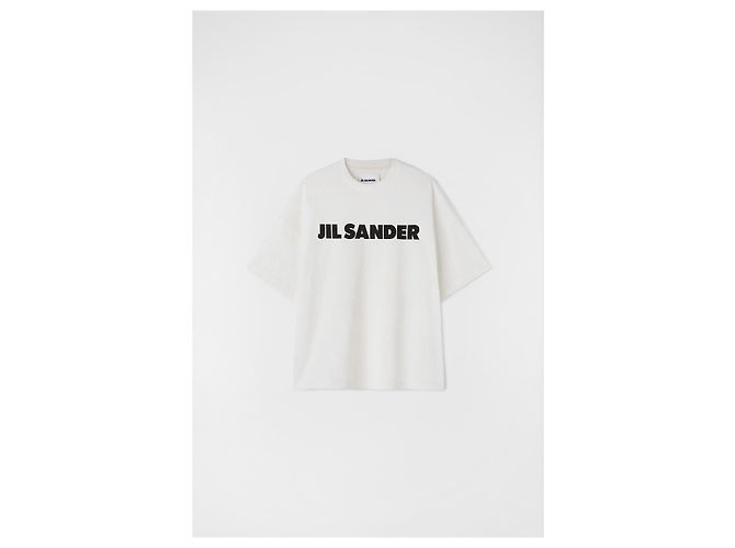 T-shirt con logo Jil Sander Argentata Argento - vista 7