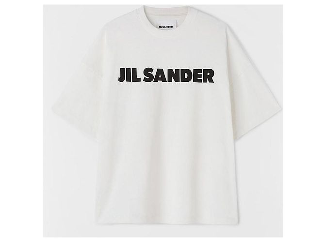 T-shirt con logo Jil Sander Argentata Argento - vista 8