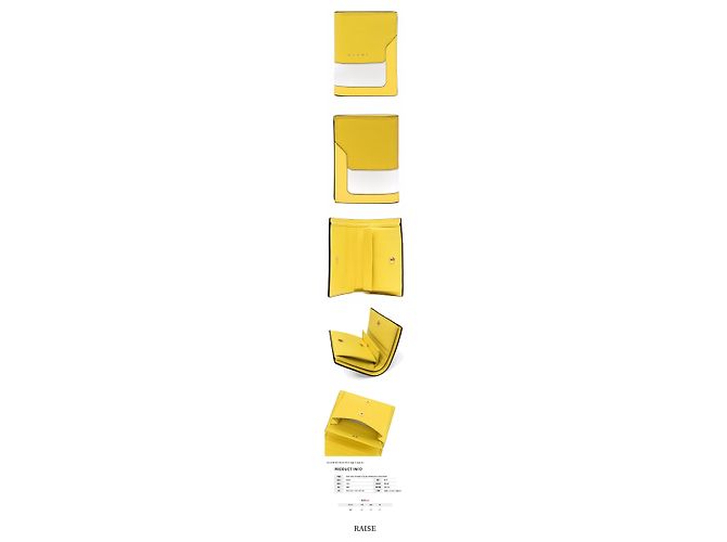 Marni Cartera Compacta de Saffiano Dorado - vista 2