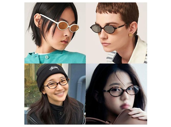 Miu Miu Gafas de sol VAU Mirrored Leopard Round Acetate Naranja - vista 3