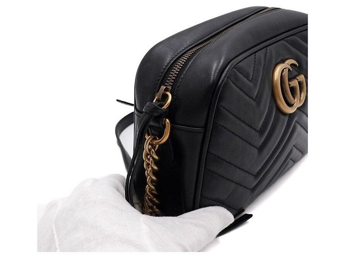 Gucci Picca borsa a tracolla e crossbody matelassé con catena - vista 7