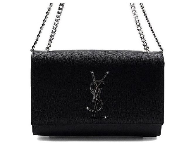 Saint Laurent Borsa a tracolla e crossbody Classic Kate Small Monogram con catena in metallo - vista 2