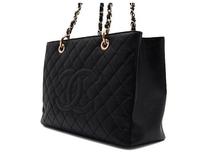 Chanel Borsa a tracolla Caviar Black con catena dorata Nero - vista 2