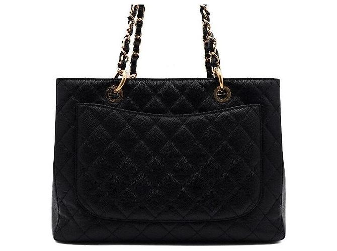 Chanel Borsa a tracolla Caviar Black con catena dorata Nero - vista 4