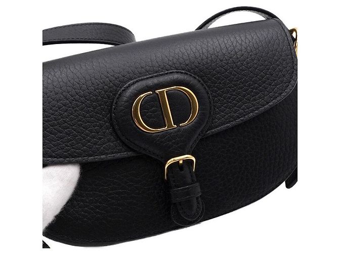 Dior Borsa a tracolla Bobby East-West in pelle grana nera Nero - vista 10