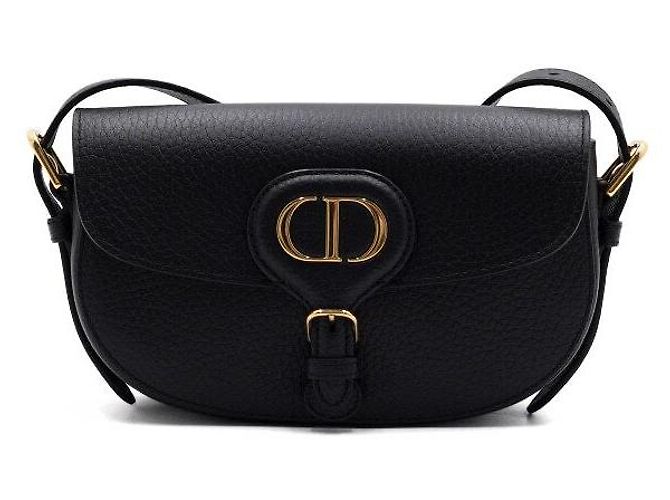 Dior Borsa a tracolla Bobby East-West in pelle grana nera Nero - vista 2
