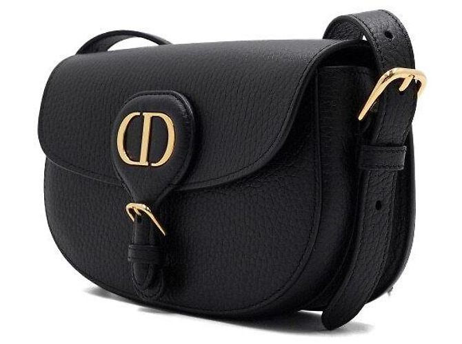 Dior Borsa a tracolla Bobby East-West in pelle grana nera Nero - vista 3
