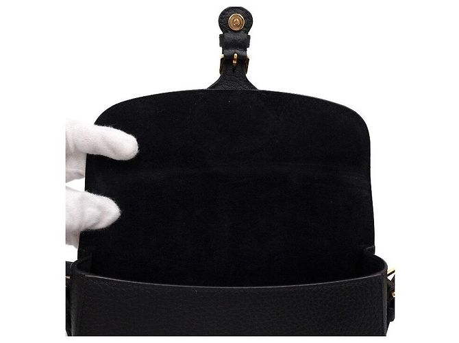 Dior Borsa a tracolla Bobby East-West in pelle grana nera Nero - vista 7