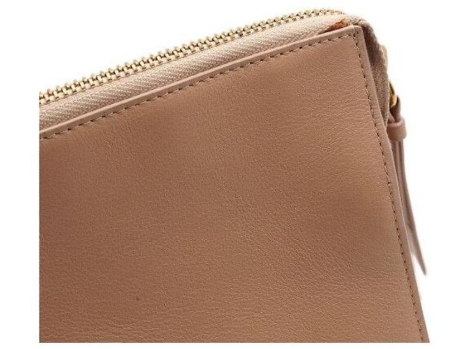 Chloé Borsa pochette a righe in pelle da donna Arancione - vista 12