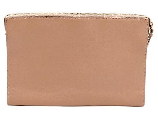Chloé Borsa pochette a righe in pelle da donna Arancione - vista 4