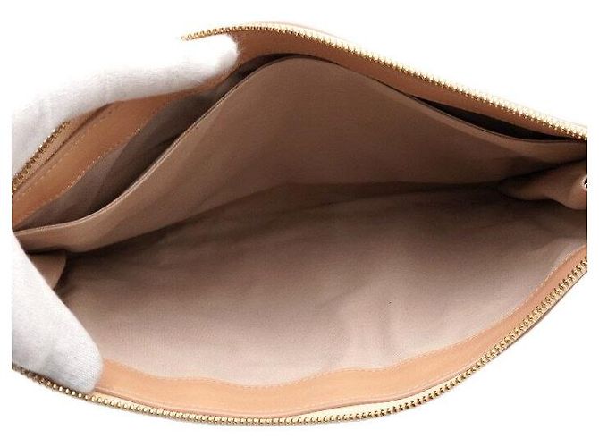 Chloé Borsa pochette a righe in pelle da donna Arancione - vista 5